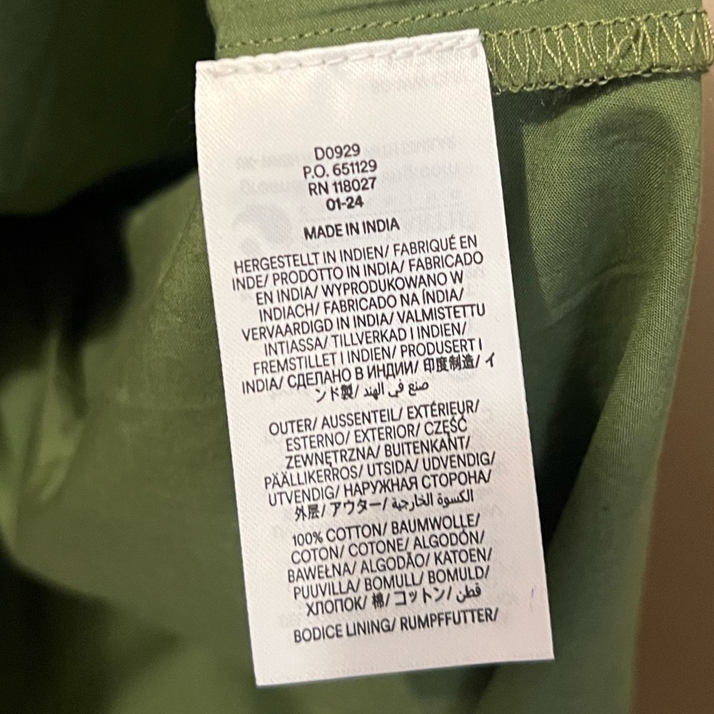 Boden Trapeze Cotton Maxi Dress Rainbow Tiered Colorblock Boho Sundress US 8 - Picture 11 of 11